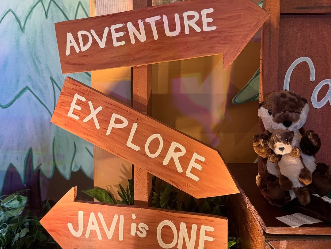 Camp theme dessert table detail