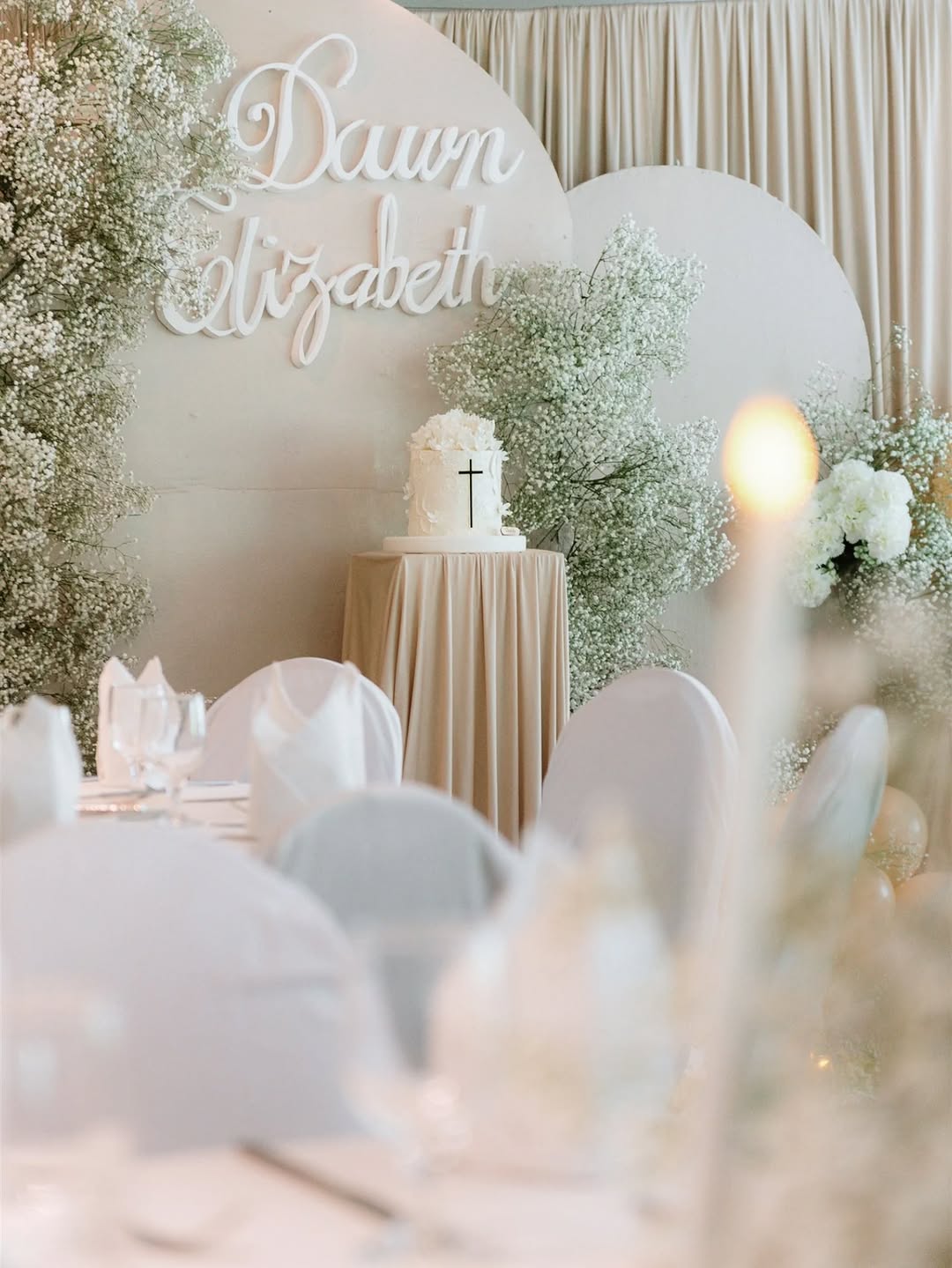 Outdoor styled event setup